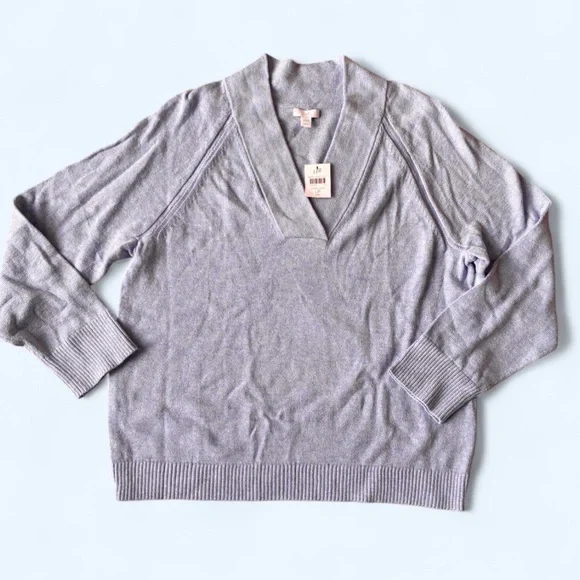 J Jill NWT periwinkle v neck sweater Size large petite
Pastel coquette spring - Picture 1 of 6